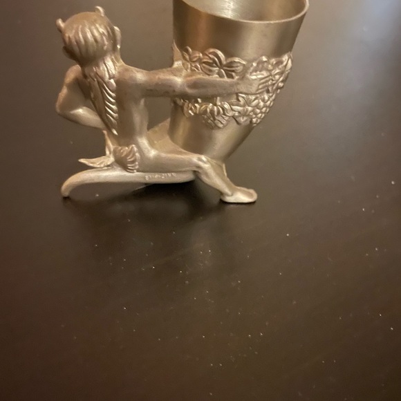 Vintage Pewter German Shot glasses with The Devil - Picture 5 of 13